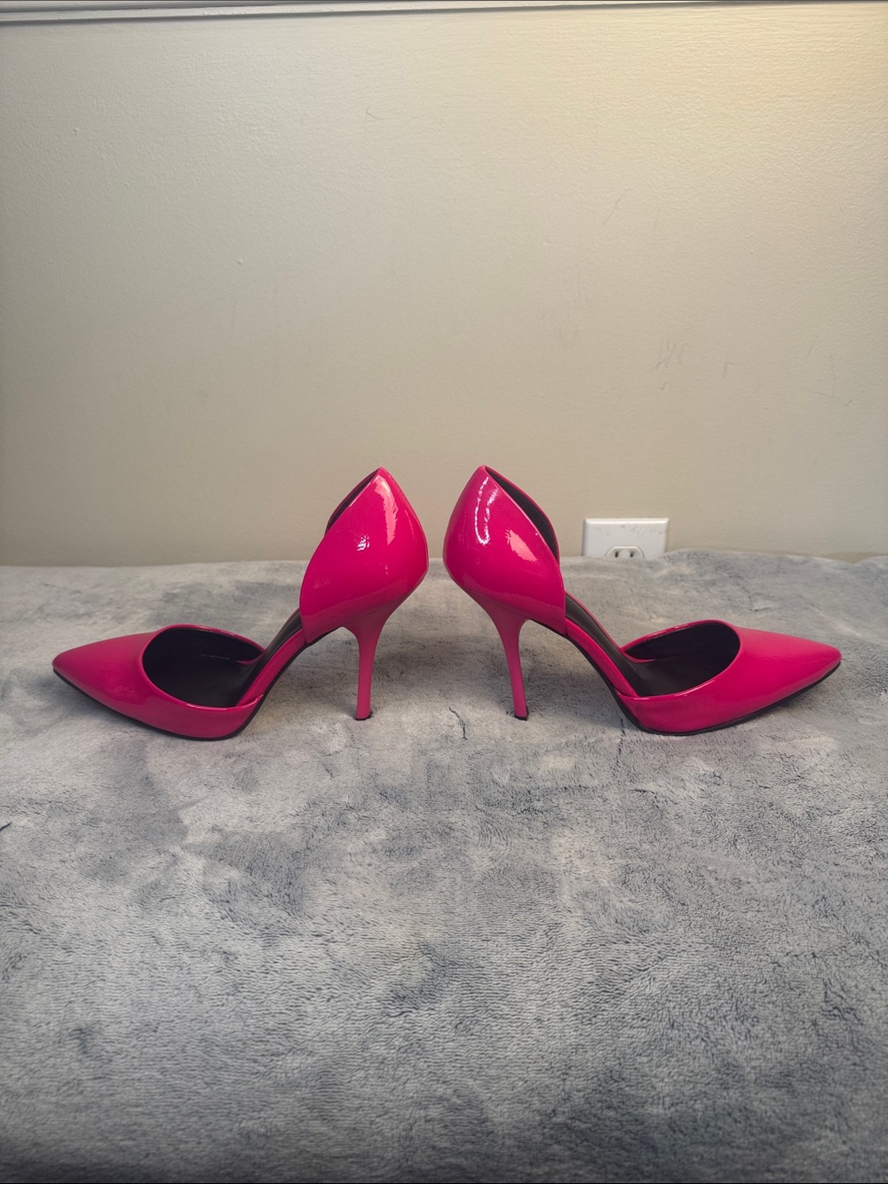 Mix No. 6 Dawnira Hot Pink Patent Leather Pumps - Size 6.5 - Picture 4 of 10